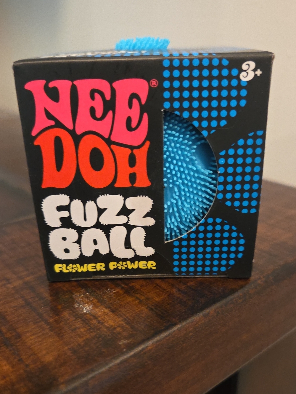 NeeDoh Fuzzball Flower Power Blue